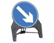 Keep Right Q Sign 750mm